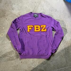Purple FBZ Flatbush Zombies Embroidered Logo Sweatshirt